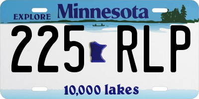 MN license plate 225RLP