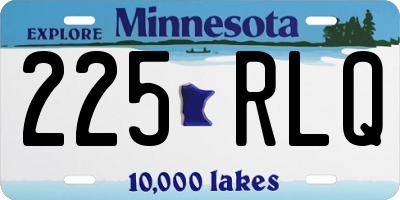 MN license plate 225RLQ