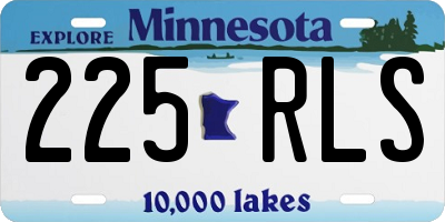 MN license plate 225RLS
