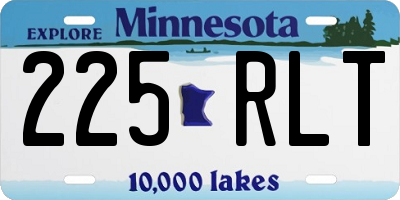 MN license plate 225RLT