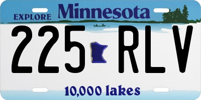 MN license plate 225RLV
