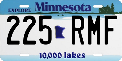 MN license plate 225RMF