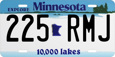 MN license plate 225RMJ