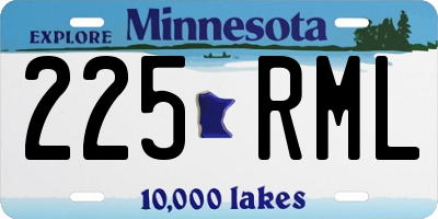 MN license plate 225RML