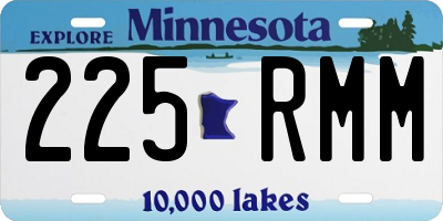 MN license plate 225RMM