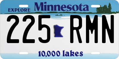 MN license plate 225RMN