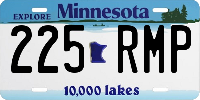 MN license plate 225RMP