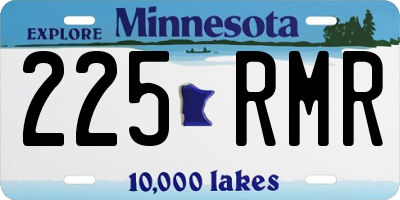 MN license plate 225RMR