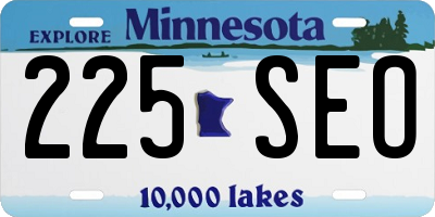 MN license plate 225SEO