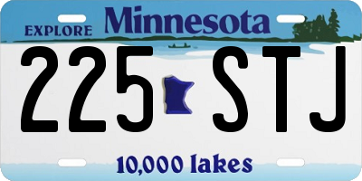 MN license plate 225STJ