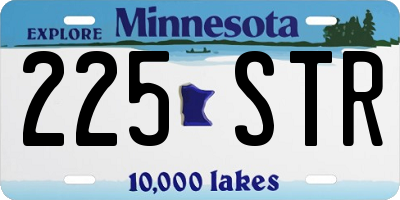 MN license plate 225STR