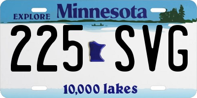 MN license plate 225SVG