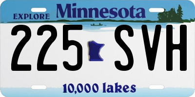 MN license plate 225SVH