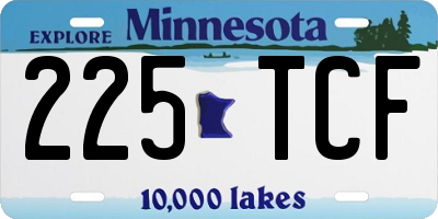 MN license plate 225TCF