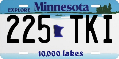 MN license plate 225TKI