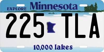 MN license plate 225TLA