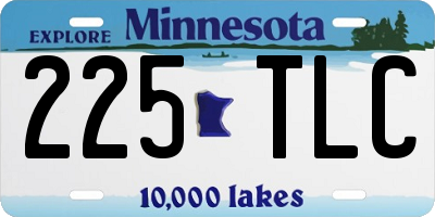 MN license plate 225TLC