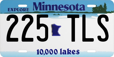MN license plate 225TLS