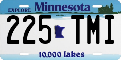 MN license plate 225TMI