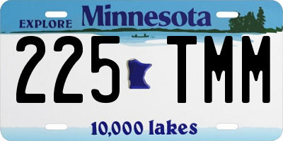 MN license plate 225TMM