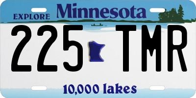MN license plate 225TMR