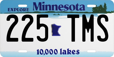 MN license plate 225TMS