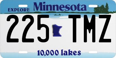 MN license plate 225TMZ