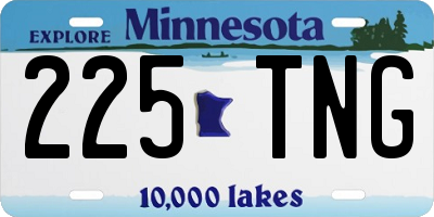 MN license plate 225TNG