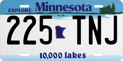 MN license plate 225TNJ