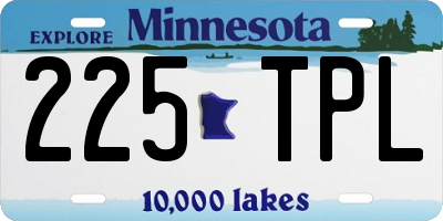MN license plate 225TPL