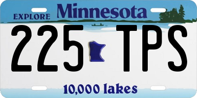 MN license plate 225TPS