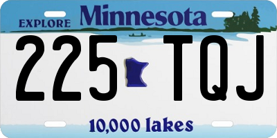 MN license plate 225TQJ