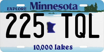 MN license plate 225TQL