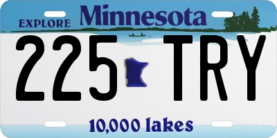 MN license plate 225TRY