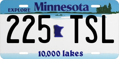 MN license plate 225TSL