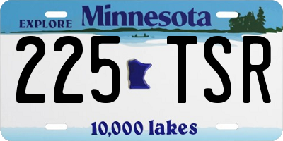 MN license plate 225TSR
