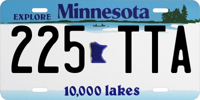 MN license plate 225TTA