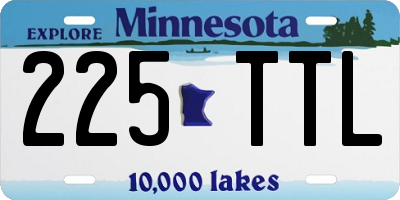 MN license plate 225TTL