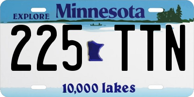 MN license plate 225TTN