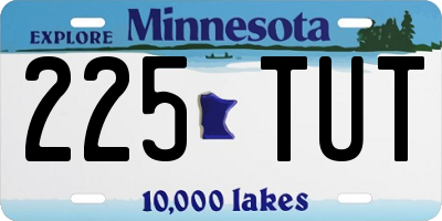 MN license plate 225TUT