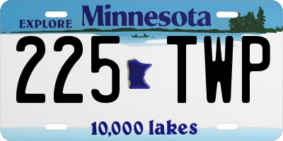 MN license plate 225TWP
