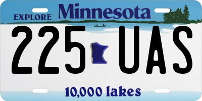 MN license plate 225UAS