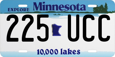 MN license plate 225UCC