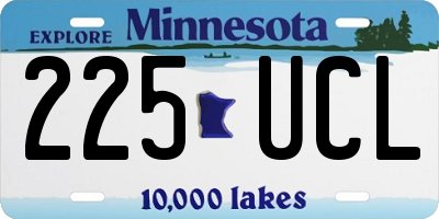 MN license plate 225UCL