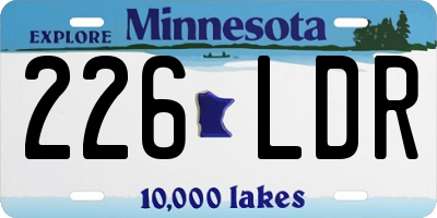 MN license plate 226LDR