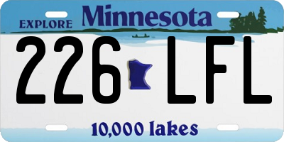 MN license plate 226LFL