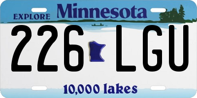 MN license plate 226LGU