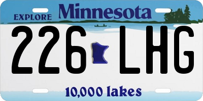 MN license plate 226LHG