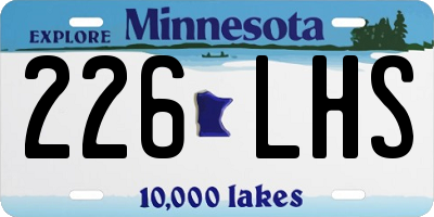 MN license plate 226LHS