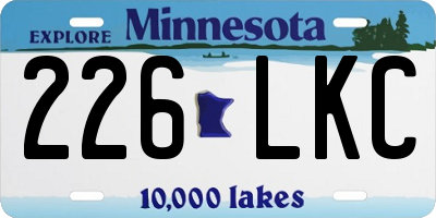 MN license plate 226LKC